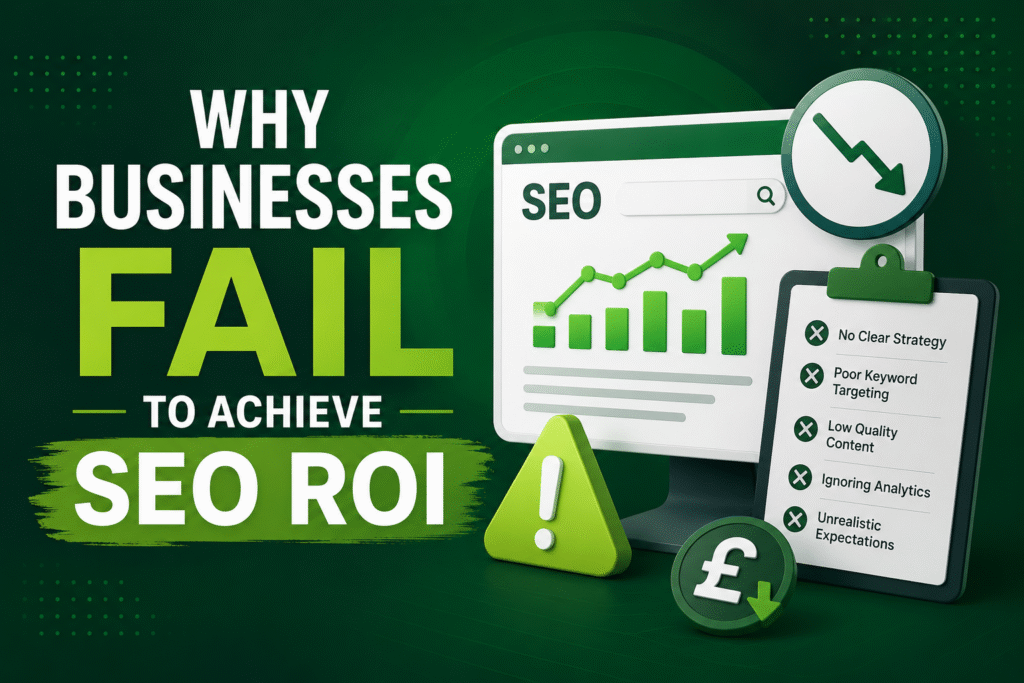 Why Businesses Fail to Achieve SEO ROI | Seo Service in UK