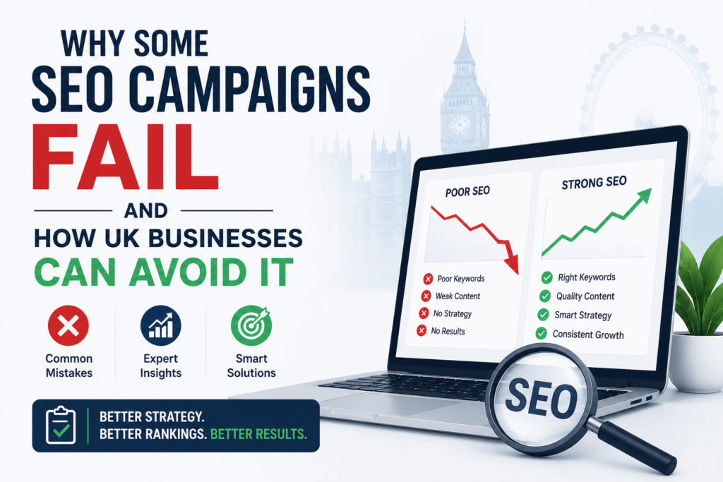 Seo service in uk – Why Some SEO Campaigns Fail and How UK Businesses Can Avoid It